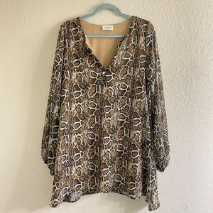 Aura Giraffe Print Dress